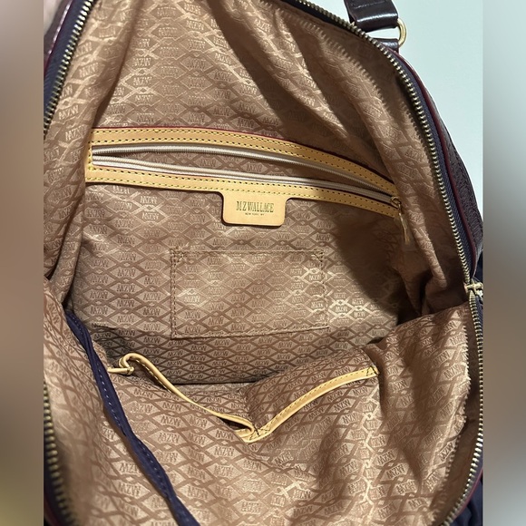 MZ Wallace Bedford Bea rare ombré logo nylon bag in Purple eggplant pleated hobo - Picture 15 of 16